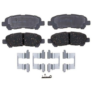 Acdelco 14D1325ch Advantage Ceramic Rear Disc Brake Pad Set with Hardware - All