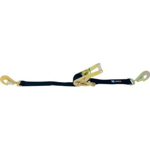 Mac Tie Downs 121008 Black 8 x 2 Ratcheting Strap with Twisted Snap Hook - All