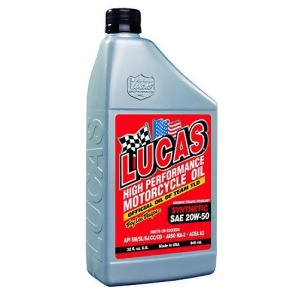 Lucas Oil High Performance 20W50 Motor Oil 1 qt Case Of 6 P/n 10702-6 - All