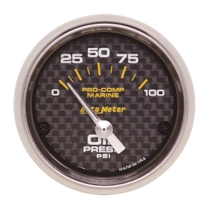 Autometer 200758-40 Marine Electric Oil Pressure Gauge - All