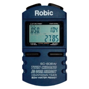 Robic Sc-606w Stopwatch with 50 Lap Memory - All