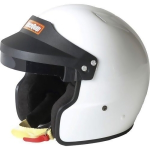 Racequip 253113 Gloss White Medium Of15 Open Face Helmet Snell Sa-2015 Rated - All