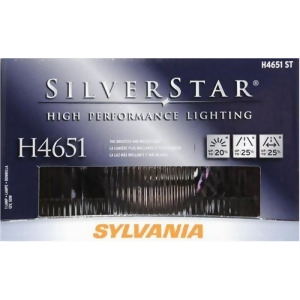 Sylvania H4651 St SilverStar High Performance Rectangular Halogen Headlight - All