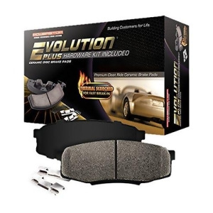 Power Stop 17-1730 Z17 Evolution Plus Front Brake Pad Set with Hardware Kit - All