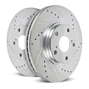 Power Stop Ar82120xpr Front Evolution Drilled Slotted Rotor Pair - All