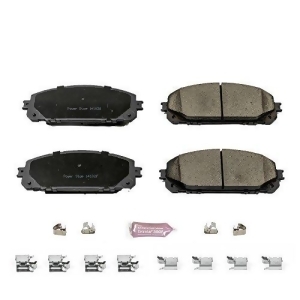 Power Stop 17-1709 Z17 Evolution Plus Front Brake Pad Set with Hardware Kit - All