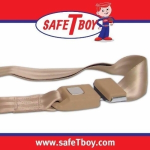 Safetboy 9368 Tan Lap Seat Belt Standard Buckle 2-Point - All