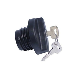 Locking Black Plastic Fuel Cap Threaded Type W/2 Keys - All
