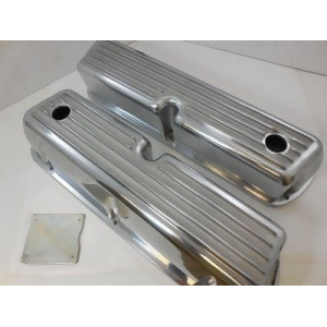 Sb Ford Aluminum Valve Covers Tall Finned With - All