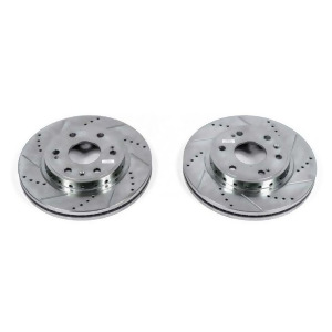 Power Stop Ar82132xpr Front Evolution Drilled Slotted Rotor Pair - All