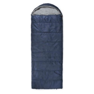 Trailside Sundowner 3 Hooded Rectangular Synthetic 14-Degree Sleeping Bag Blue - All