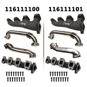 Race Exhaust Manifolds With Up-pipes With D-pipe For Single Turbo - All