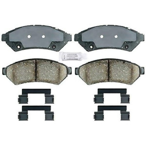 Acdelco 17D1075ch Professional Ceramic Front Disc Brake Pad Set - All