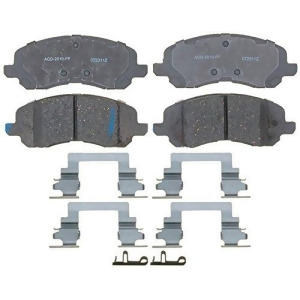 Acdelco 14D1285ch Advantage Ceramic Front Disc Brake Pad Set with Hardware - All