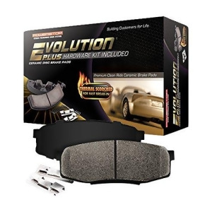Power Stop 17-1474A Z17 Evolution Plus Front Brake Pad Set with Hardware Kit - All