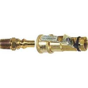 1/4In Full Flow Male Plug X 1/4In Propane/natural Gas Connector W/ Shut Off Valv - All