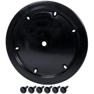 Universal Wheel Cover Black 6 Hole Bolt-on - All