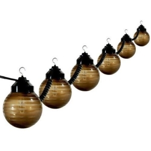 Black And Etched Bronze Six Globe String Light Set - All