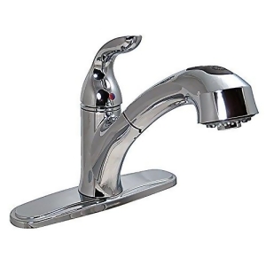 Kitchen Faucet 8In Pull Out Hybrid 1 Lever Ceramic Disc Chrome - All
