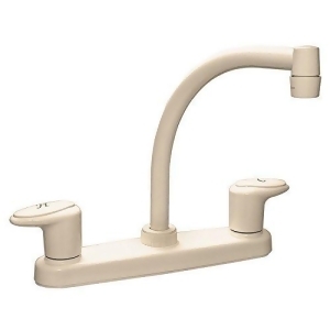 Kitchen Faucet 8In Hi-arc 2 Lever 1/4 Turn Plastic Biscuit - All