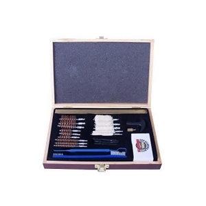 Gunmaster Univ Select 30 Pc .22 Cal Cleaning Kit Wood Case - All