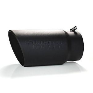 Sinister Diesel Sinister Diesel Black Ceramic Coated Stainless Steel Exhaust Tip - All