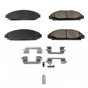 Power Stop 17-1791 Front Z17 Evolution Clean Ride Ceramic Brake Pad with Hardware 1 Pack - All