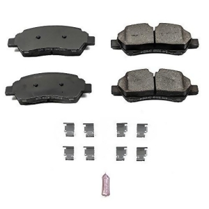 Power Stop 17-1775 Z17 Evolution Plus Clean Ride Ceramic Brake Pad with Premium Hardware Kit Included - All
