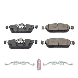 Power Stop 17-1771 Front Z17 Evolution Clean Ride Ceramic Brake Pad with Hardware 1 Pack - All