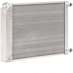 Qualifier Natural Finish Radiator Dual Pass W/dual 1In Core 26.50In X 19.50In For Ls Swap - All