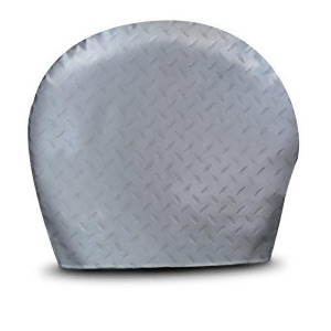 Adco 3750 Silver #Xl Diamond Plated Steel Vinyl Tyre Gard Wheel Cover Set of 2 Fits 36 - All