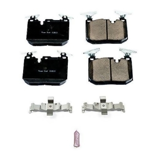 Power Stop 17-1609 Front Z17 Evolution Clean Ride Ceramic Brake Pad with Hardware 1 Pack - All