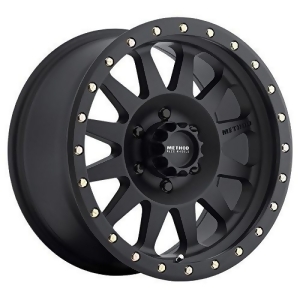 Method Race Wheels Double Standard Matte Black Wheel with Zinc Plated Accent Bolts 16x8 0 mm offset - All