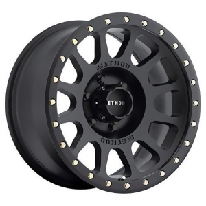 Method Race Wheels Nv Matte Black Wheel with Zinc Plated Accent Bolts 18x9 /5x150mm 25 mm offset - All