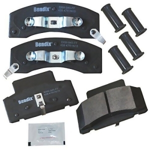 Bendix Cfm459 Premium Copper Semi-Metallic Brake Pad with Installation Hardware Front - All