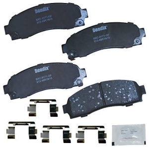 Bendix Cfc913 Premium Copper Ceramic Brake Pad with Installation Hardware Front - All