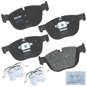 Bendix Cfc1294 Premium Copper Ceramic Brake Pad with Installation Hardware Front - All