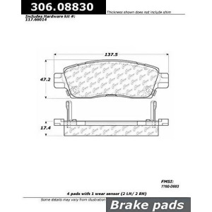 Stoptech 306.08830 Brake Pad - All