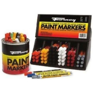 24-Piece Paint Marker Display Includes 3-Ea Forney 70824-70825 4-Ea 70820-70822 5-Ea 70818-70819 Plus Paint Can D - All