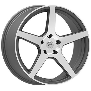 Platinum 432Gn Elite Gloss Graphite with Diamond Cut Face and Clear-Coat Wheel 19x10 40mm offset - All