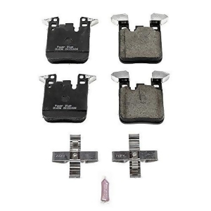 Power Stop 17-1656 Z17 Evolution Plus Clean Ride Ceramic Brake Pad with Premium Hardware Kit Included - All