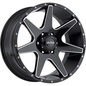 Ultra Wheel 205Bm Tempest Gloss Black with Milled Accents and Clear-Coat Wheel 20x9 18mm offset - All
