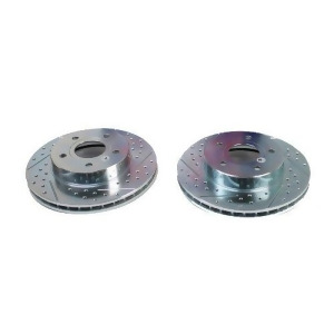 Baer 31306-020 Sport Rotors Slotted Drilled Zinc Plated Front Brake Rotor Set Pair - All