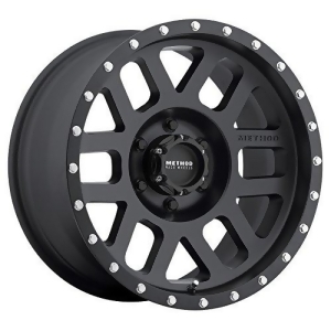 Method Race Wheels Mesh Matte Black Wheel with Stainless Steel Accent Bolts 20x9 /8x170mm 18 mm offset - All