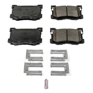 Power Stop 17-1799 Z17 Evolution Plus Clean Ride Ceramic Brake Pad with Premium Hardware Kit Included - All