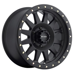 Method Race Wheels Double Standard Matte Black Wheel with Zinc Plated Accent Bolts 18x9 25 mm offset - All