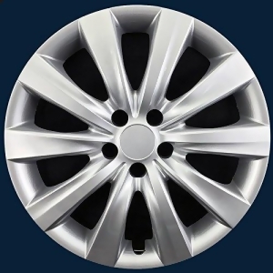 Fits 2011-2014 Corolla 16 Steel Wheels-Silver Hubcaps - All