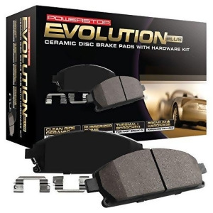 Power Stop 17-1630A Rear Z17 Evolution Clean Ride Ceramic Brake Pad with Hardware 1 Pack - All