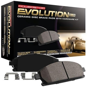 Power Stop 17-1833 Rear Z17 Evolution Clean Ride Ceramic Brake Pad with Hardware 1 Pack - All