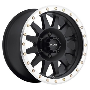Method Race Wheels Double Standard Matte Black Wheel with Machined Lip 17x8.5 0 mm offset - All